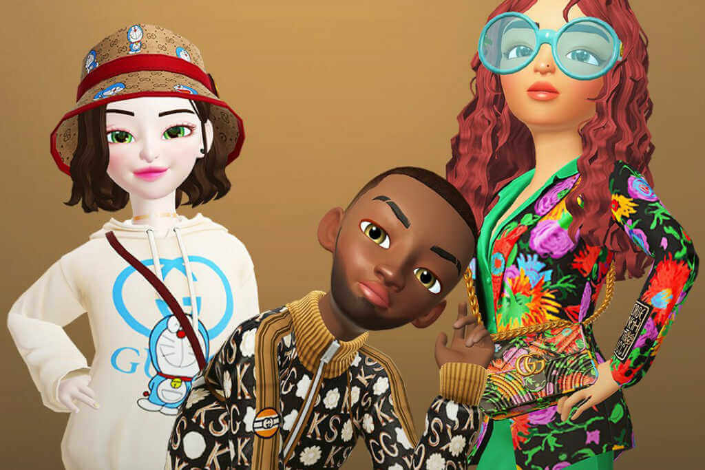 metaverse avatar gucci by zepeto